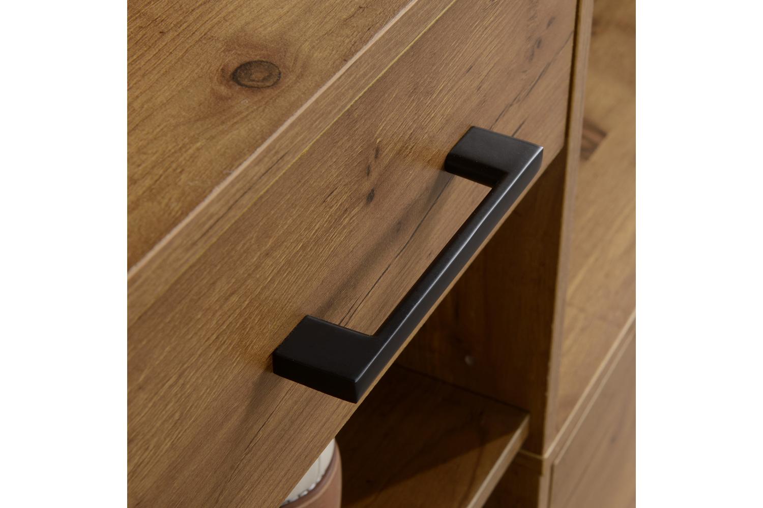 Homcom Coat Rack with Shoe Bench Set | Black/Natural-7