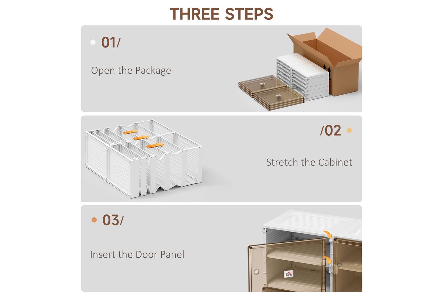 Homcom Portable Shoe Rack Organizer | White/Brown-4