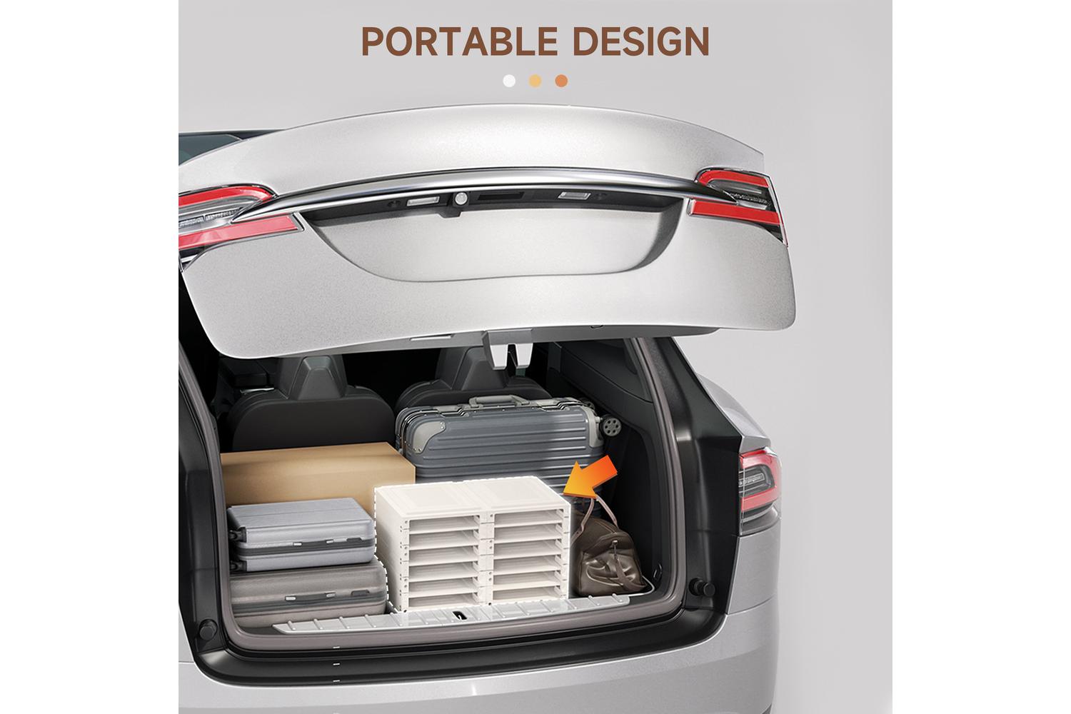 Homcom Portable Shoe Rack Organizer | White/Brown-7