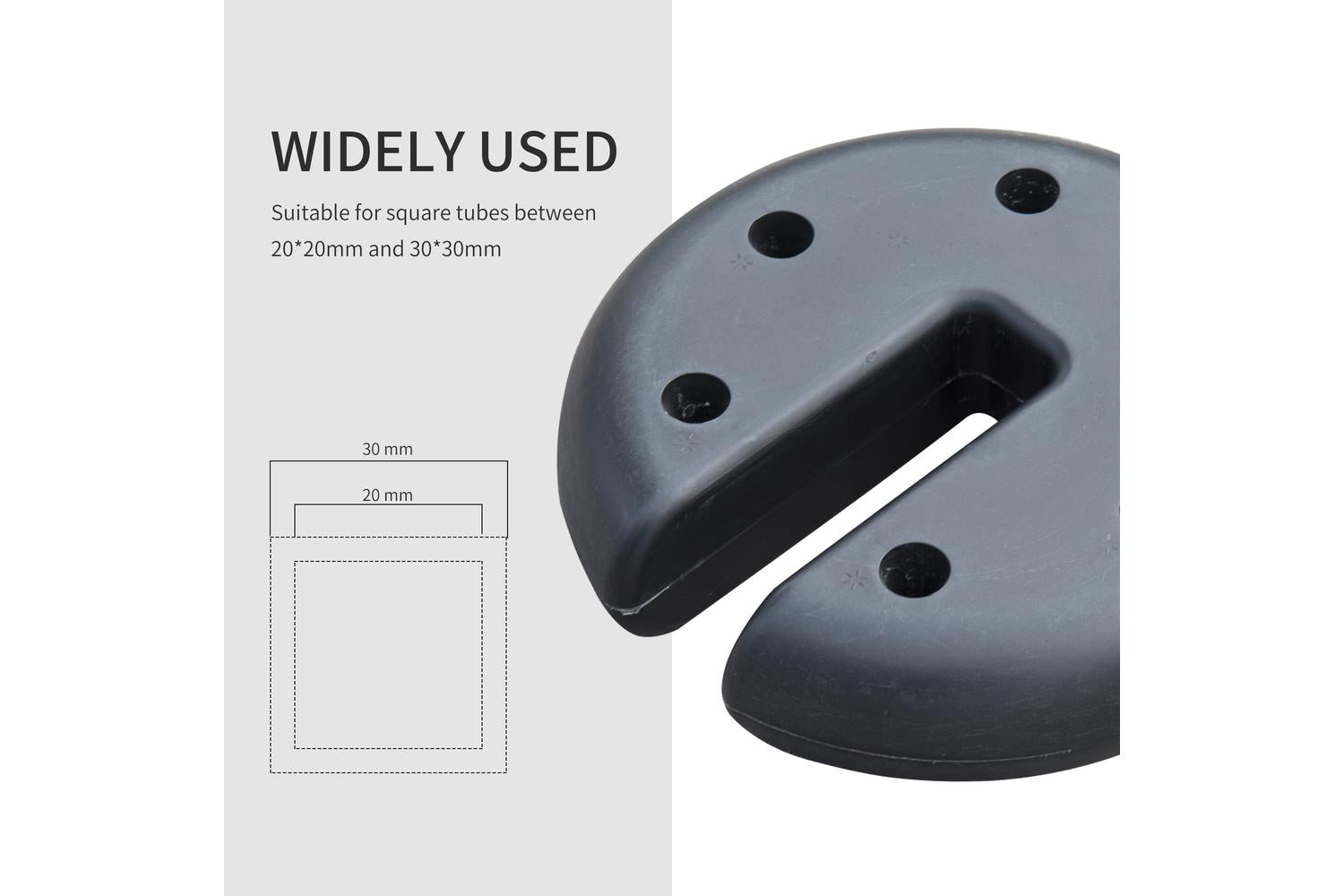 Outsunny Tent Weight Base | Black | 4 Pieces-5