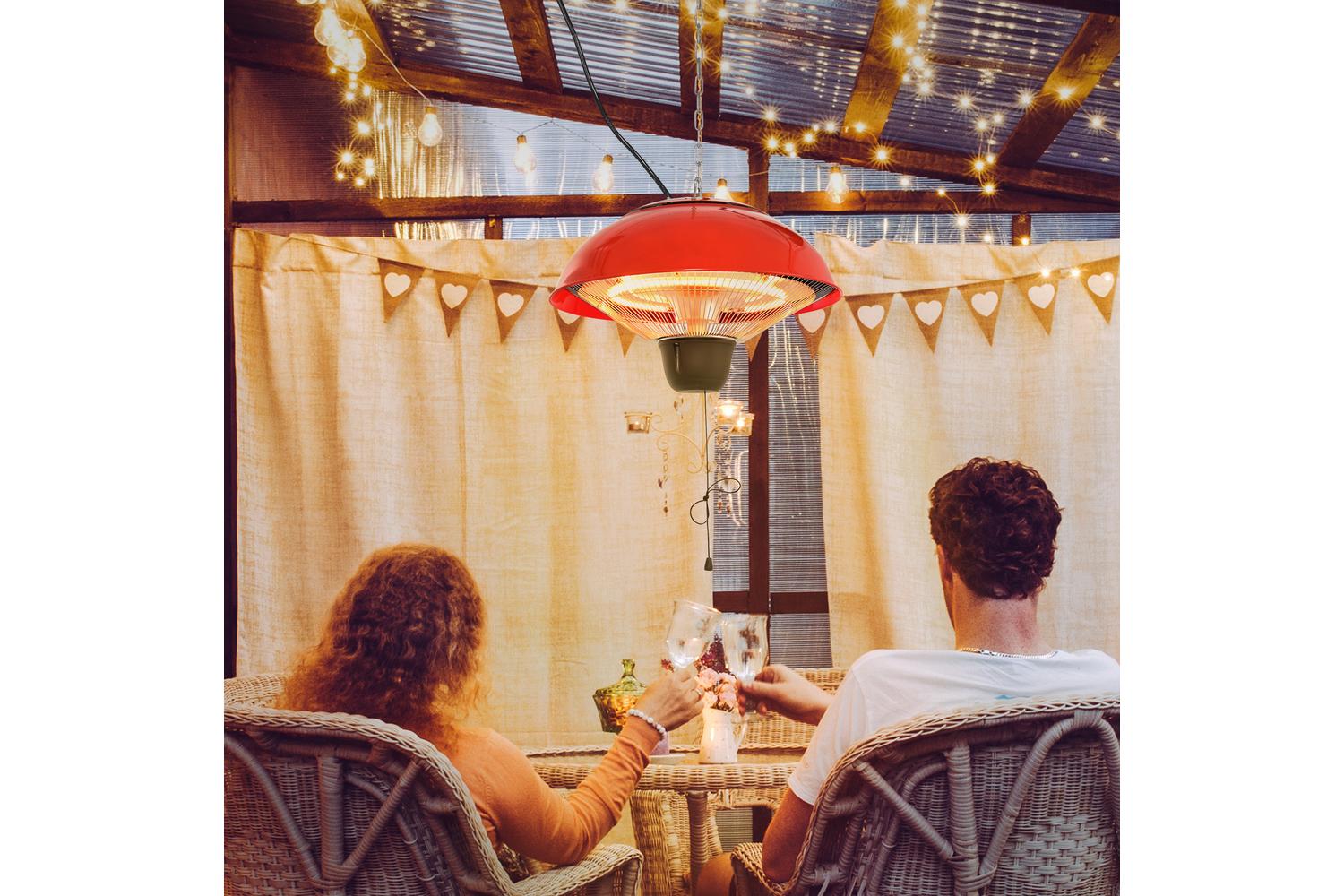 Outsunny 1500W Patio Heater | Red