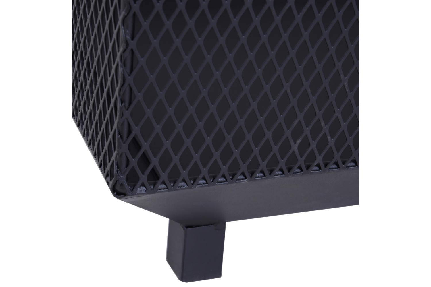 Outsunny Outdoor Steel Stove with Poker Tool | Black-7