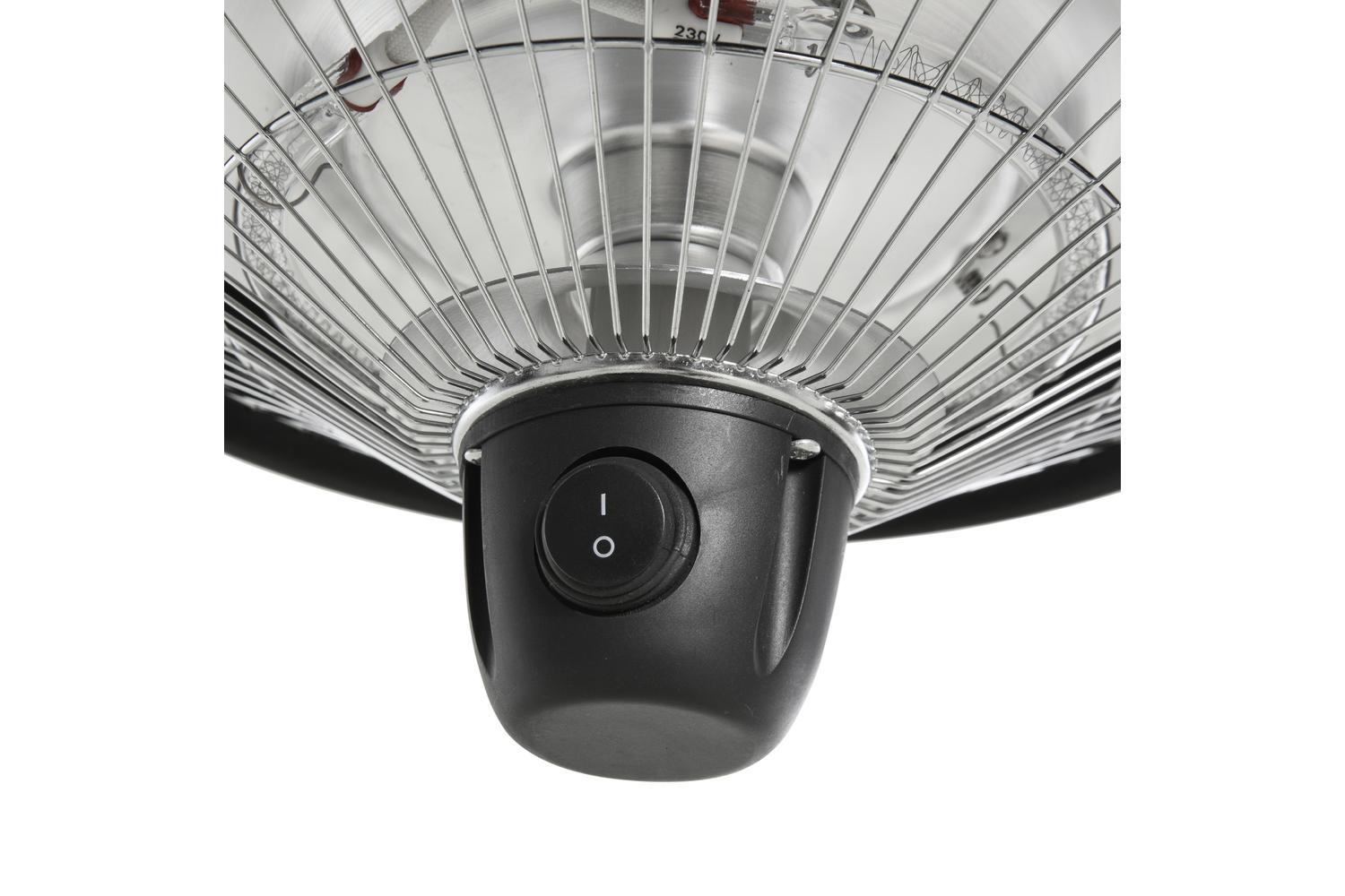 Outsunny 600W Patio Ceiling Electric Heater | Black-7