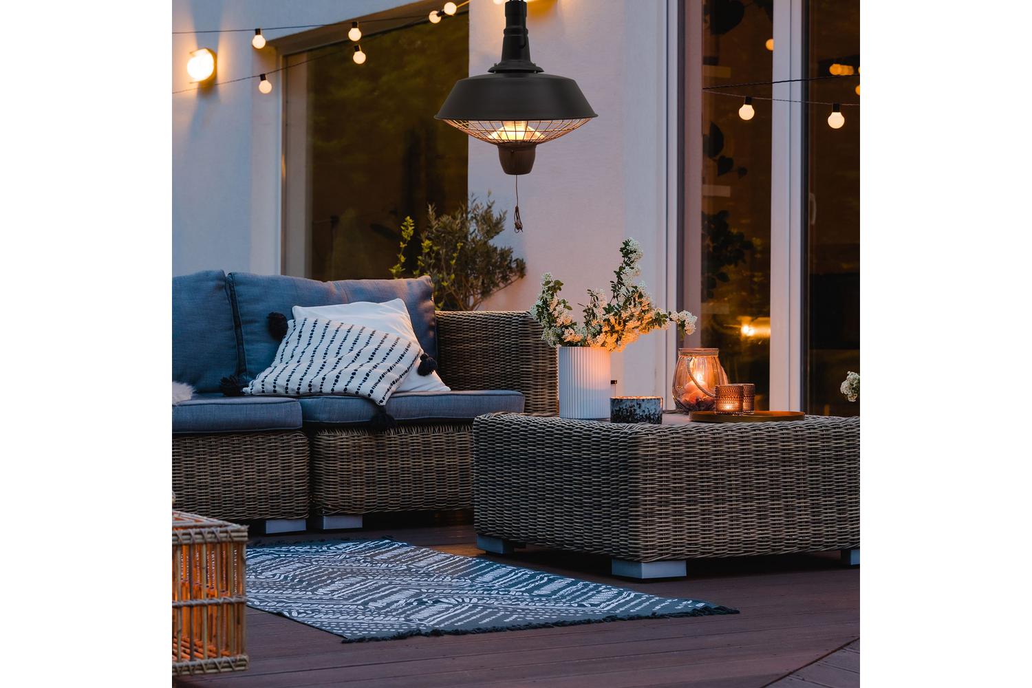 Outsunny Outdoor Electric Heater | Black