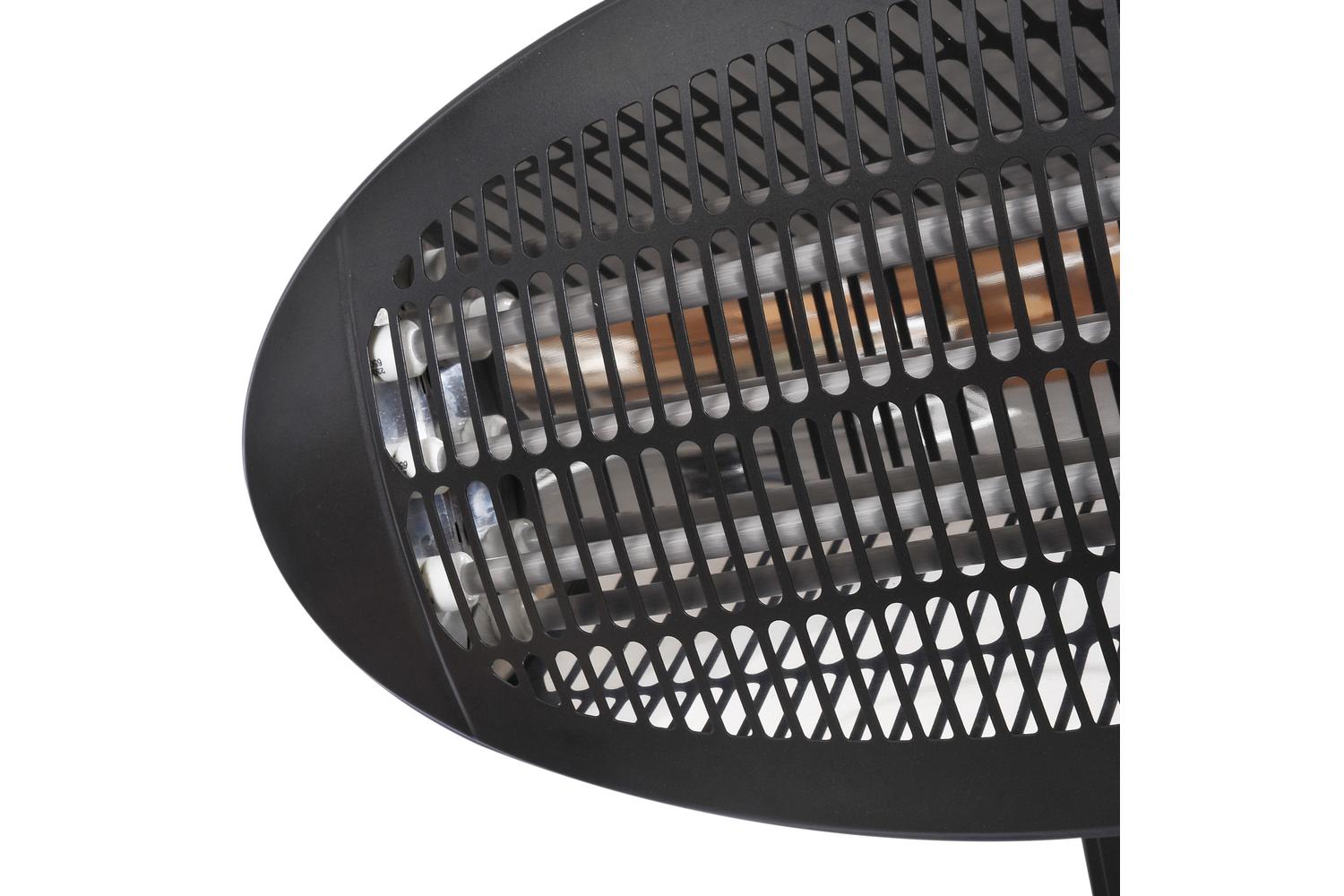 Outsunny Wall Mount Electric Infrared Patio Heater | Black-8