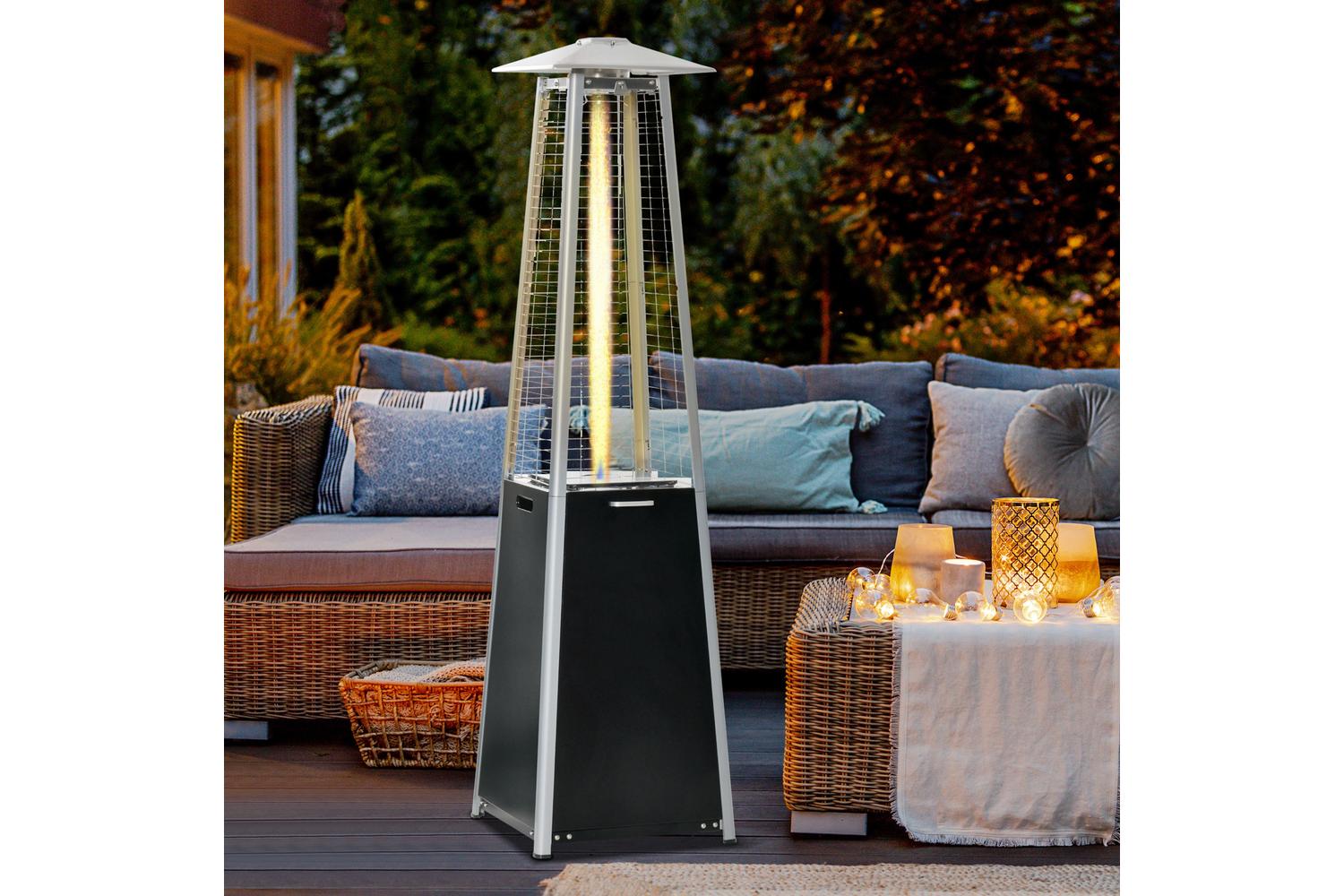 Outsunny Outdoor Freestanding Patio Heaters | Black