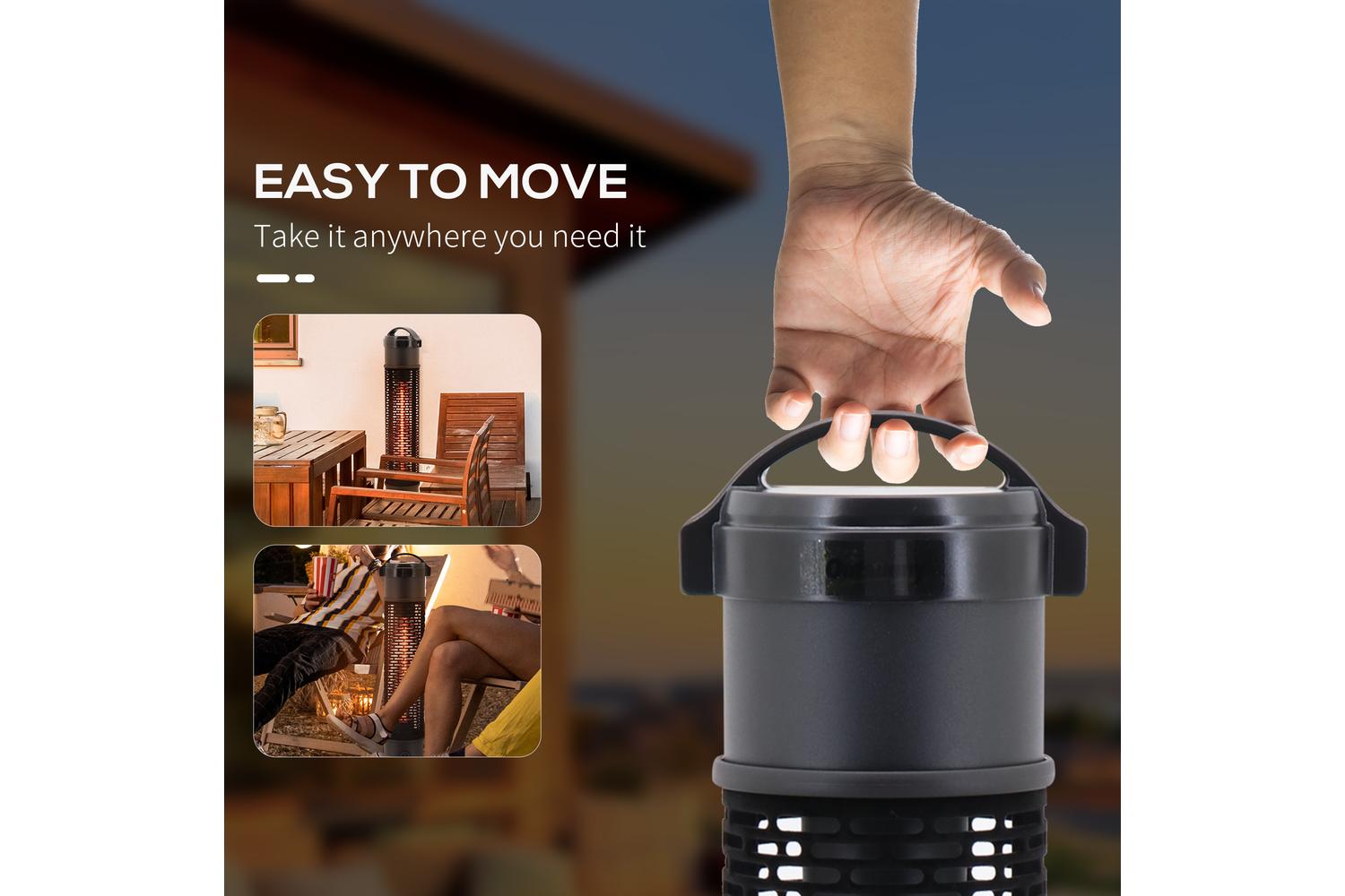 Outsunny Table Top Patio Tower Heater-7
