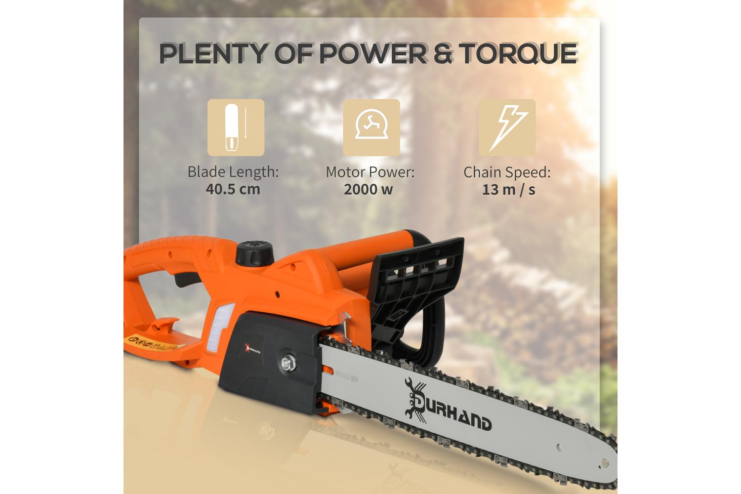 Durhand 2000 W Electric Chainsaw | Orange-3