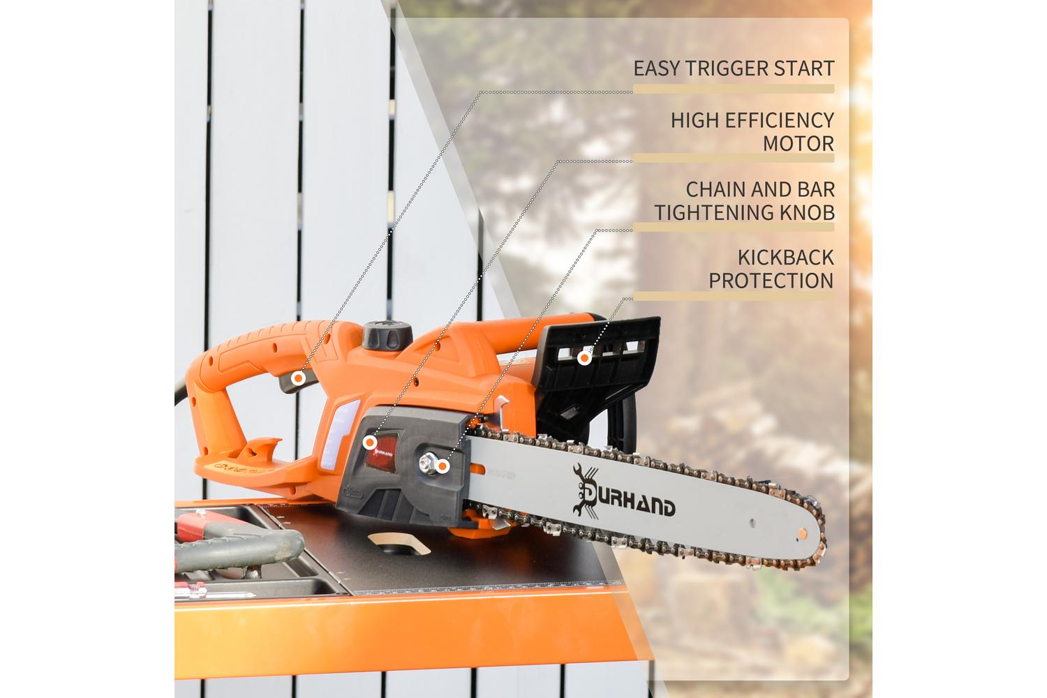 Durhand 2000 W Electric Chainsaw | Orange-5