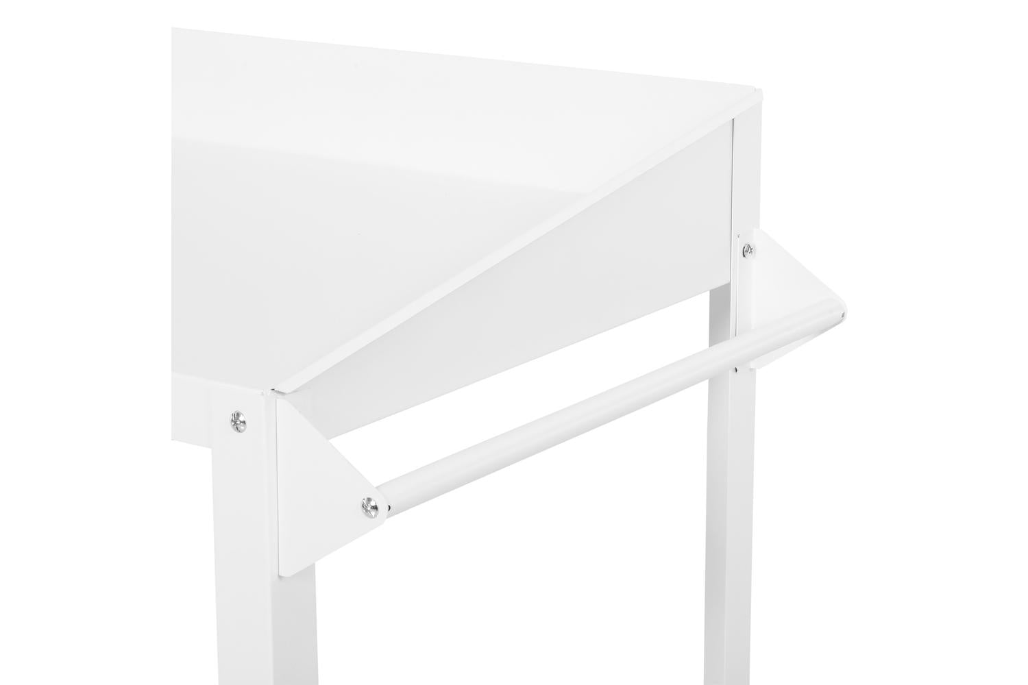 Outsunny Metal Outdoor Gardening Bench | White-6