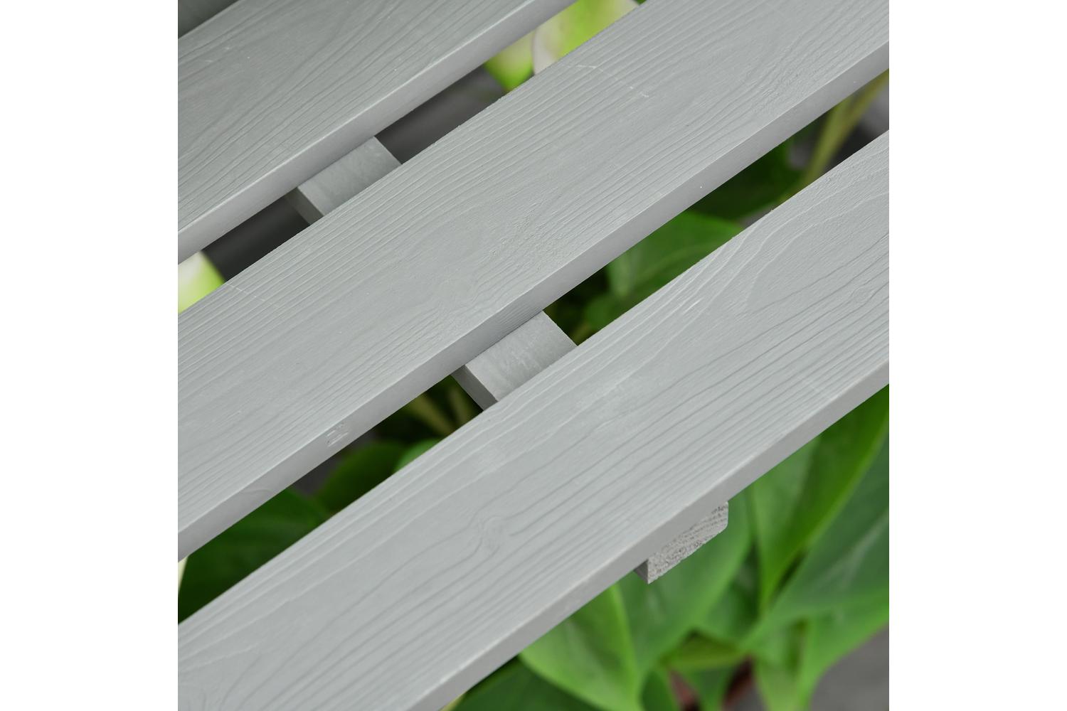 Outsunny Garden Cold Frame Greenhouse with Adjustable Shelf | Grey-8