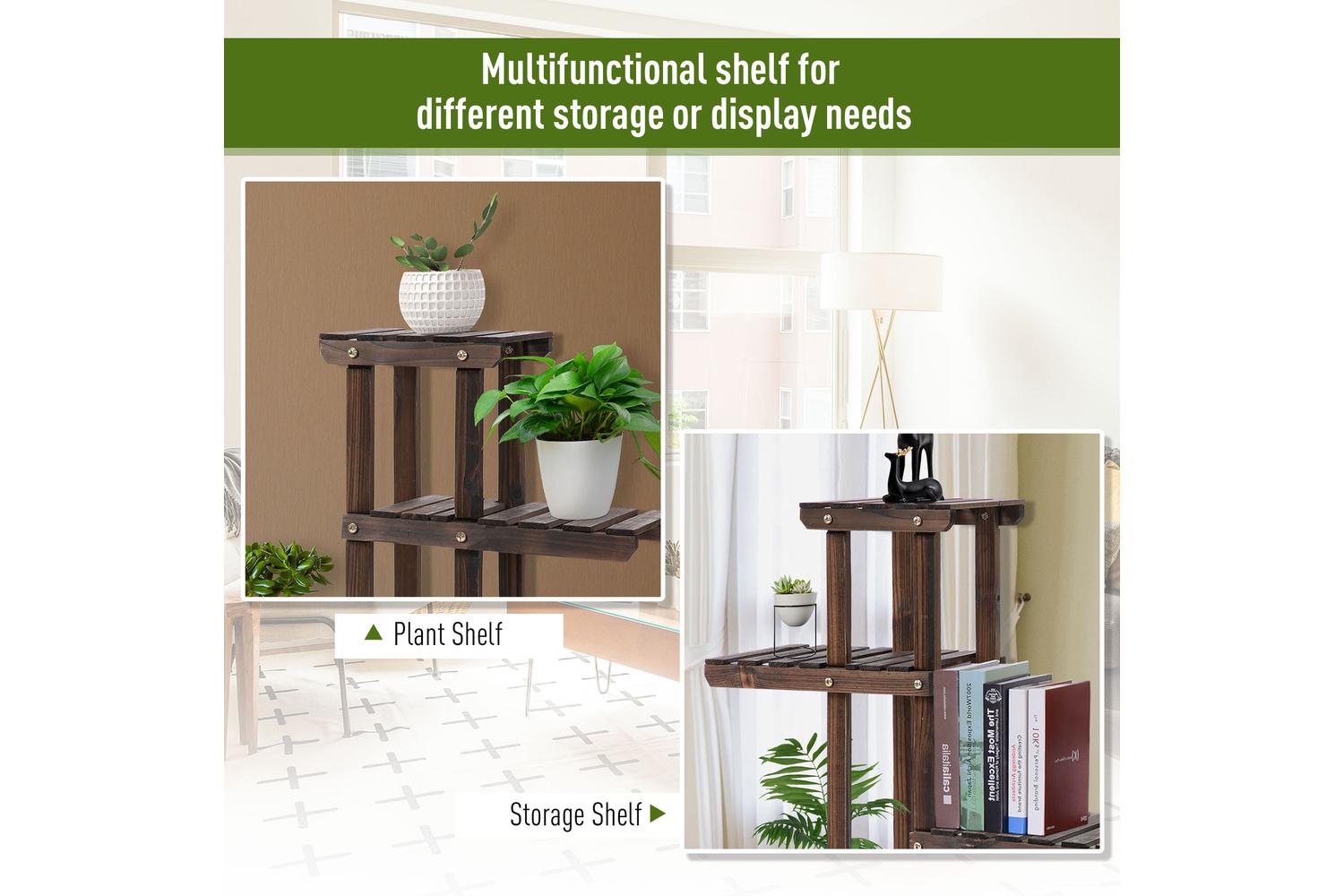 Outsunny Outdoor Flower Display Stand | Carbon-5