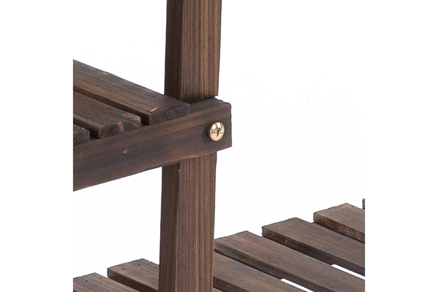 Outsunny Outdoor Flower Display Stand | Carbon-8
