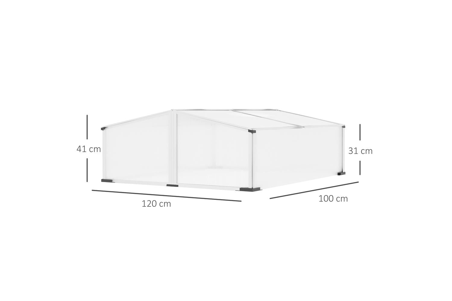 Outsunny Polycarbonate Greenhouse | Silver-2