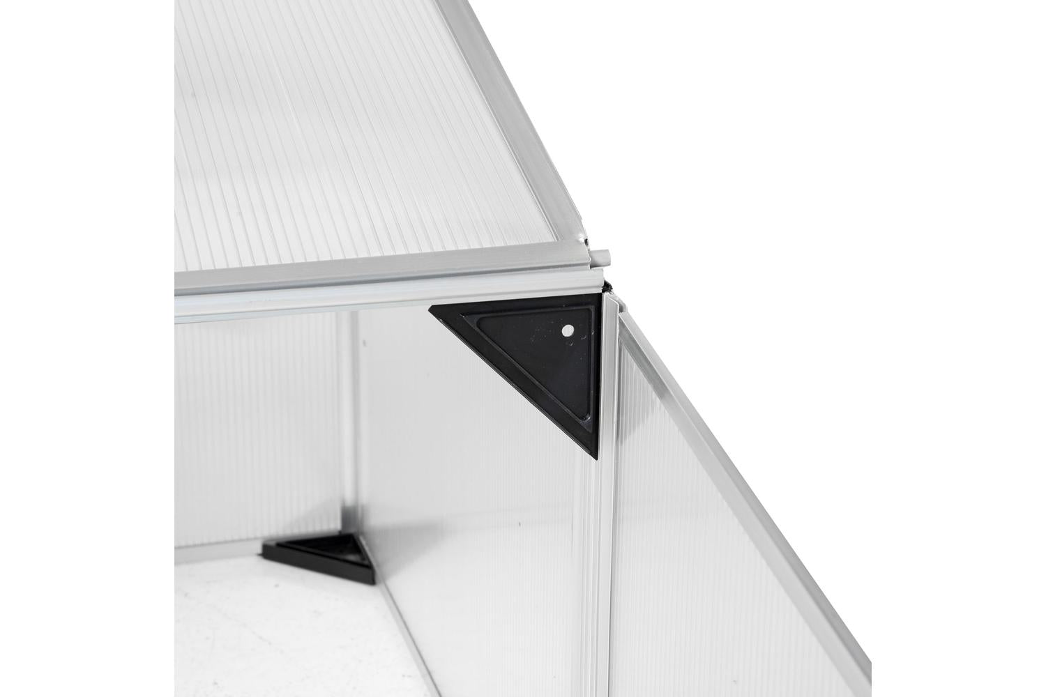 Outsunny Polycarbonate Greenhouse | Silver-7