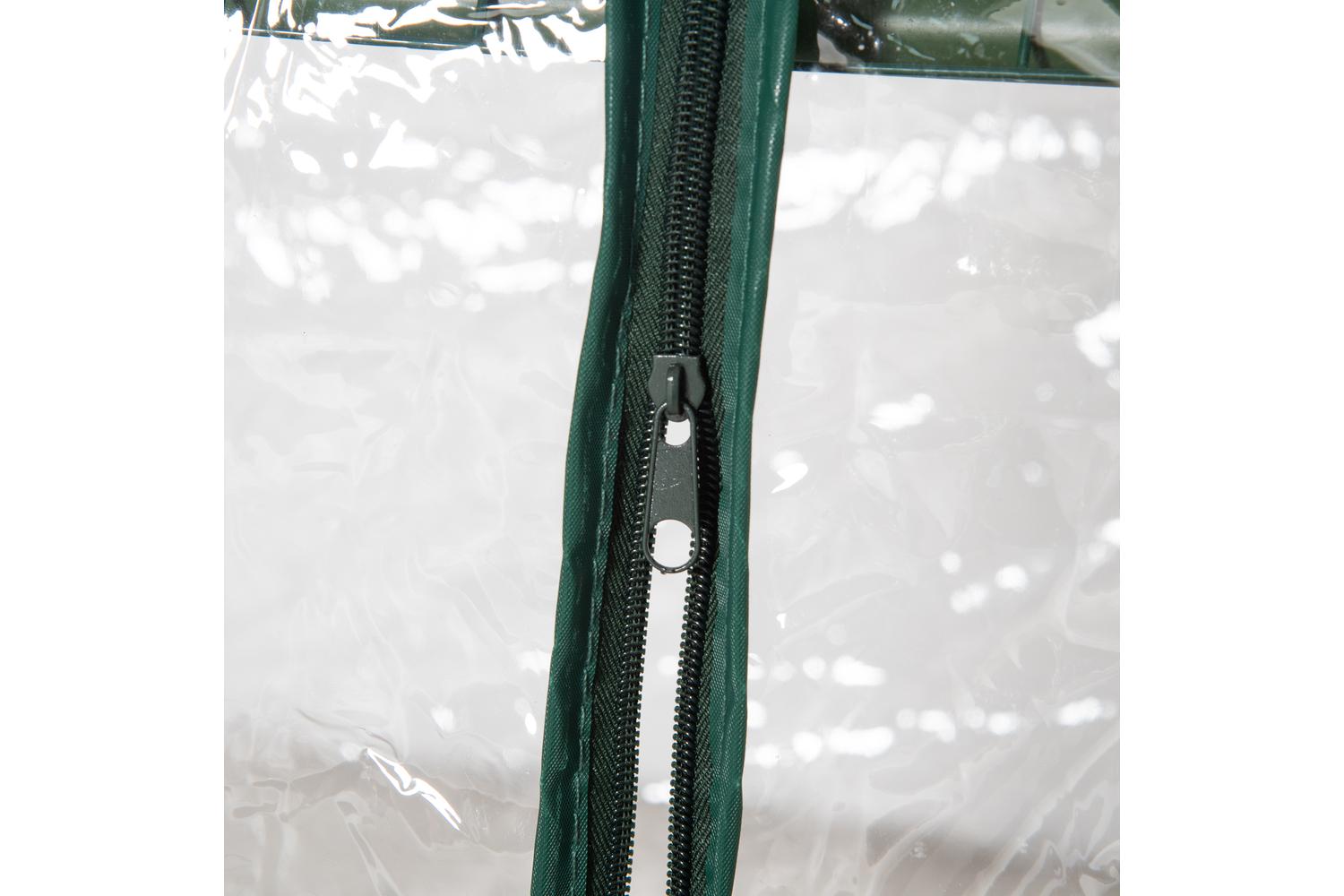 Outsunny 3 Tier Portable Mini Greenhouse | Clear/Dark Green-8