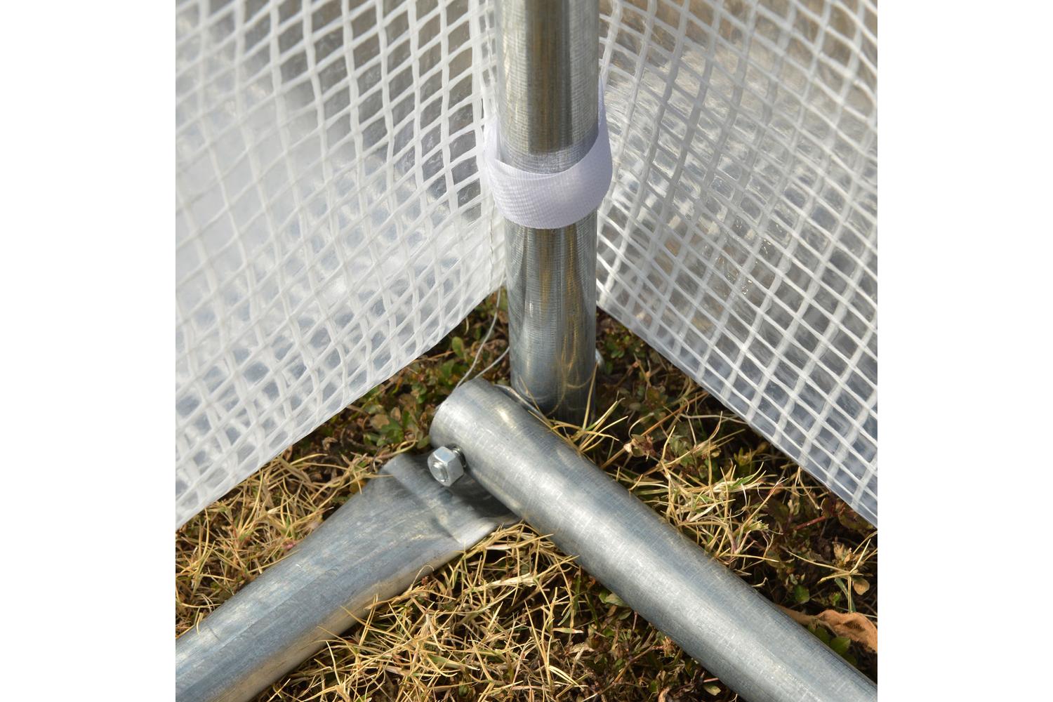 Outsunny Steel Frame Greenhouse | White-7