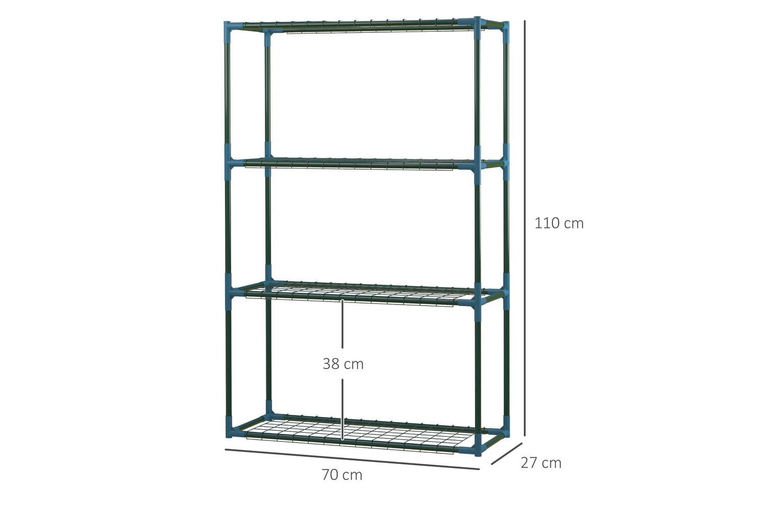 Outsunny Modern Plant Stand | Set of 2 | Green-2