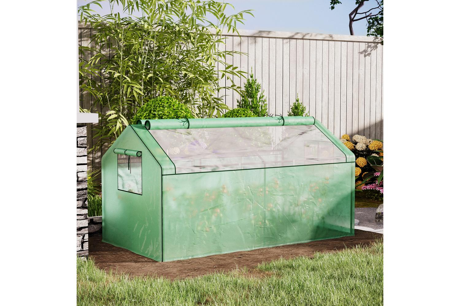 Outsunny Portable Mini Greenhouse | Green