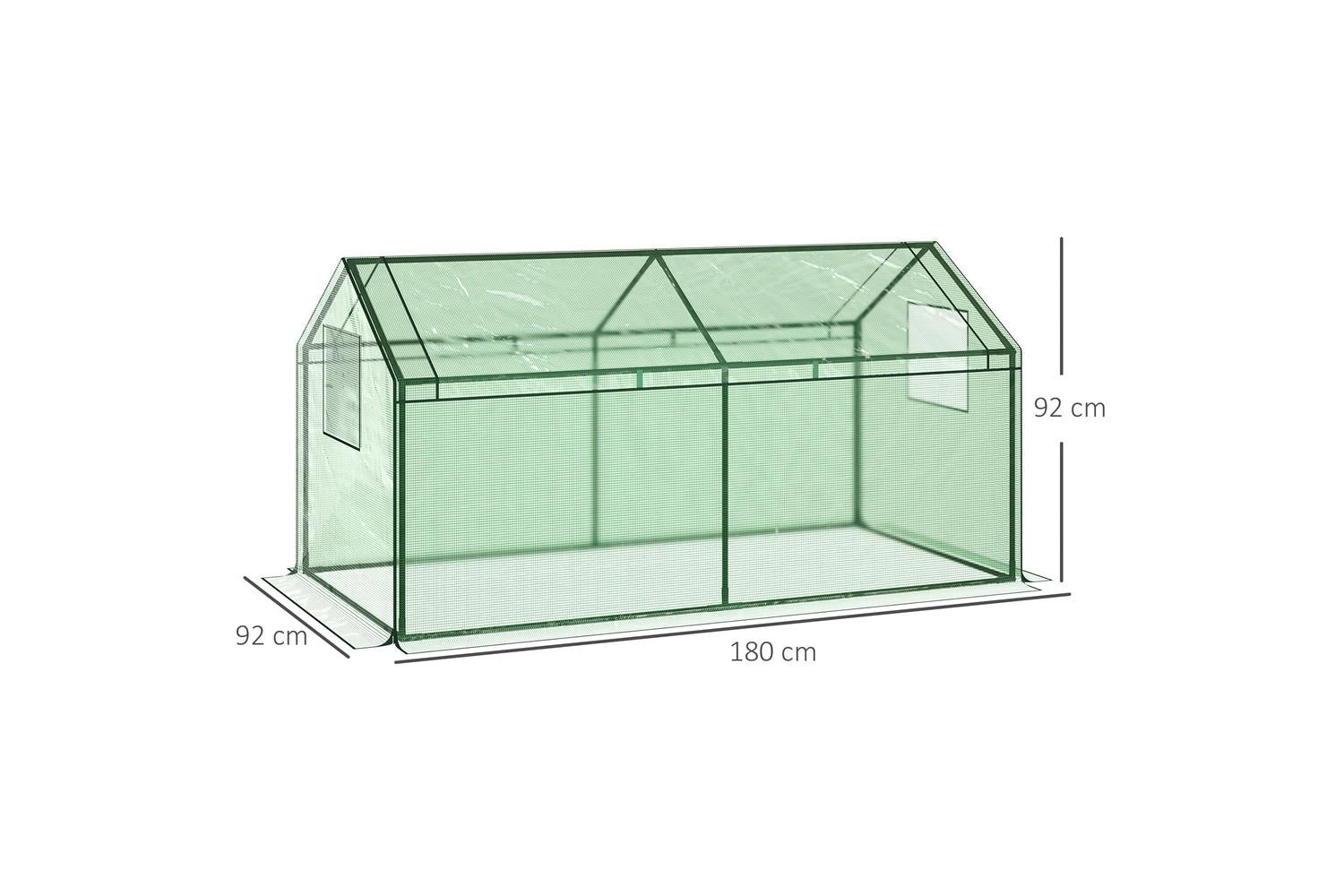 Outsunny Portable Mini Greenhouse | Green-2