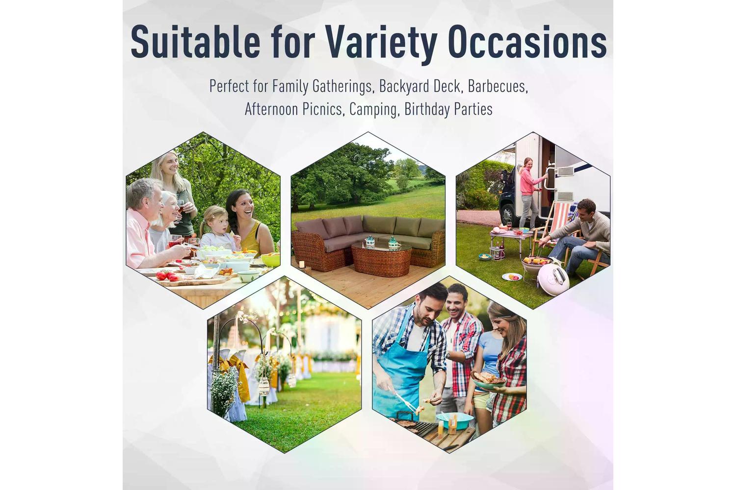 Outsunny Outdoor Aluminium Alloy Gazebo with Curtains | Black/Dark Grey-3