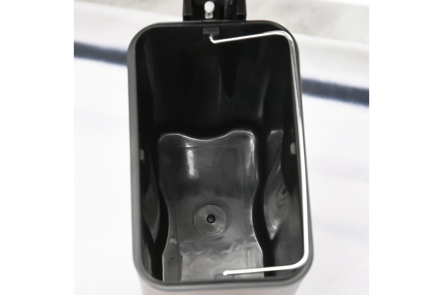 Homcom Steel Silent and Gentle Open Pedal Bin | Grey/Black-7