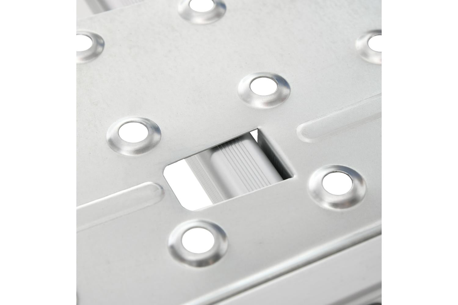 Durhand Telescoping Ladder with Safety Platforms | Silver-8