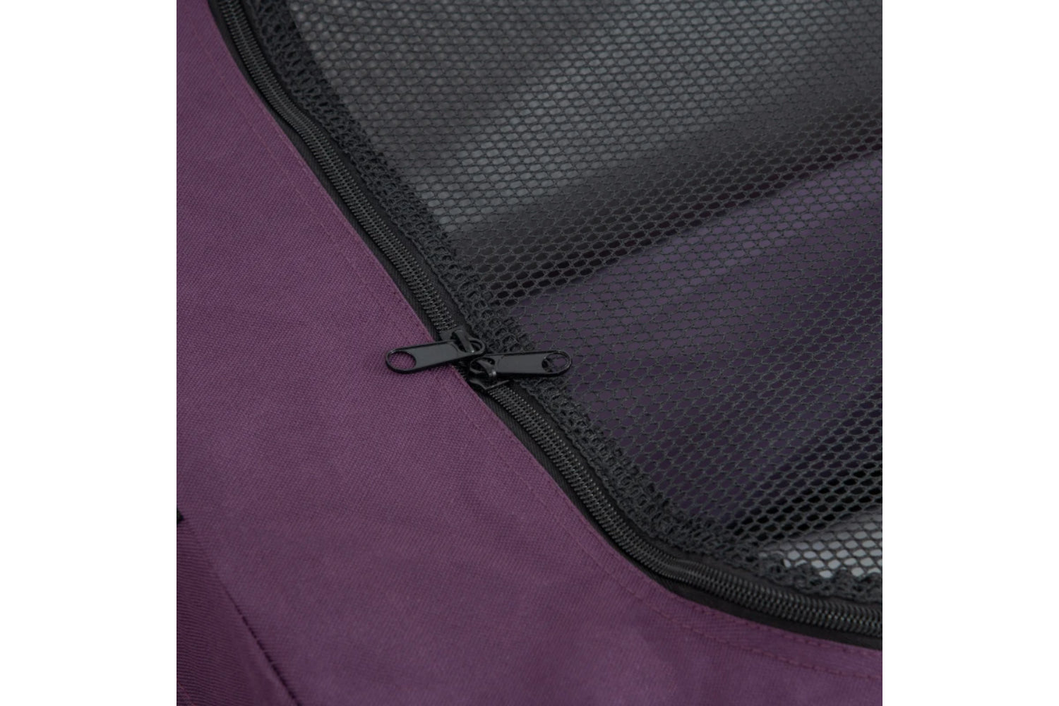 PawHut Folding Large Medium Fabric Dog Travel Crate | Purple/Black-5