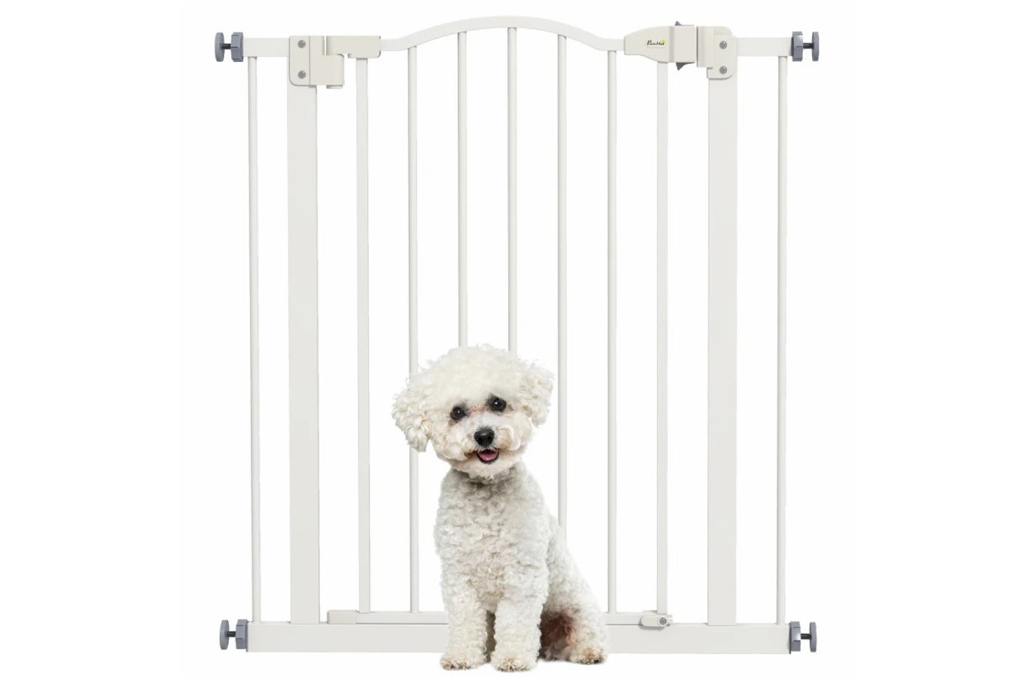 PawHut Extendable Dog Gate | White