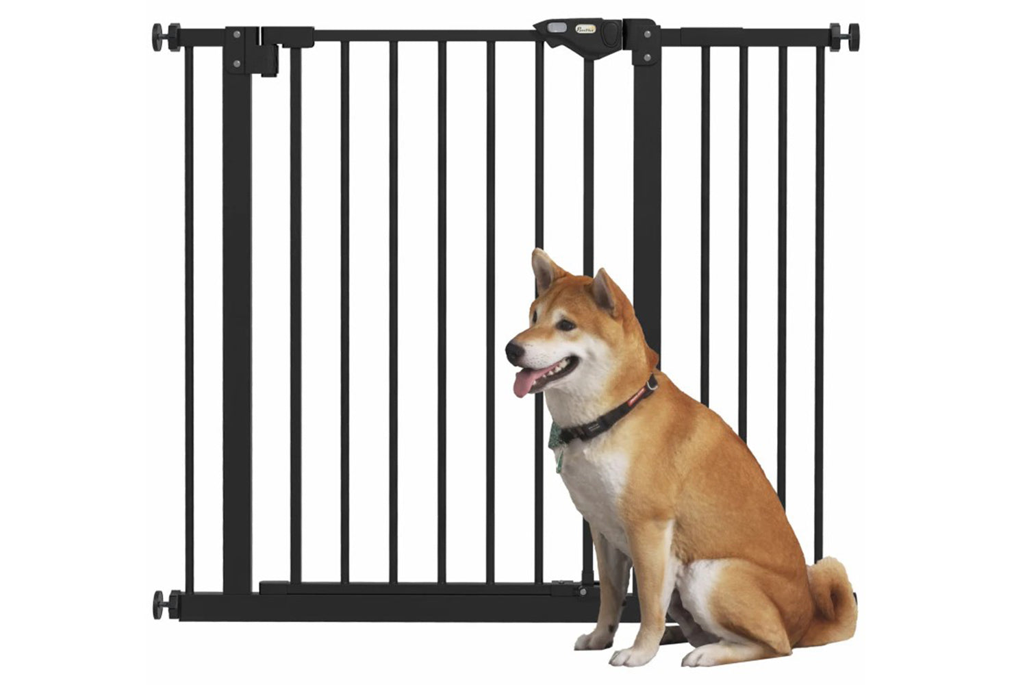 PawHut Extendable Dog Gate | Black