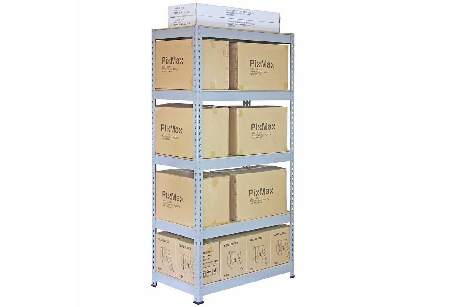 Monstershop 10 x Q-Rax Metal Racking Units | Grey-2