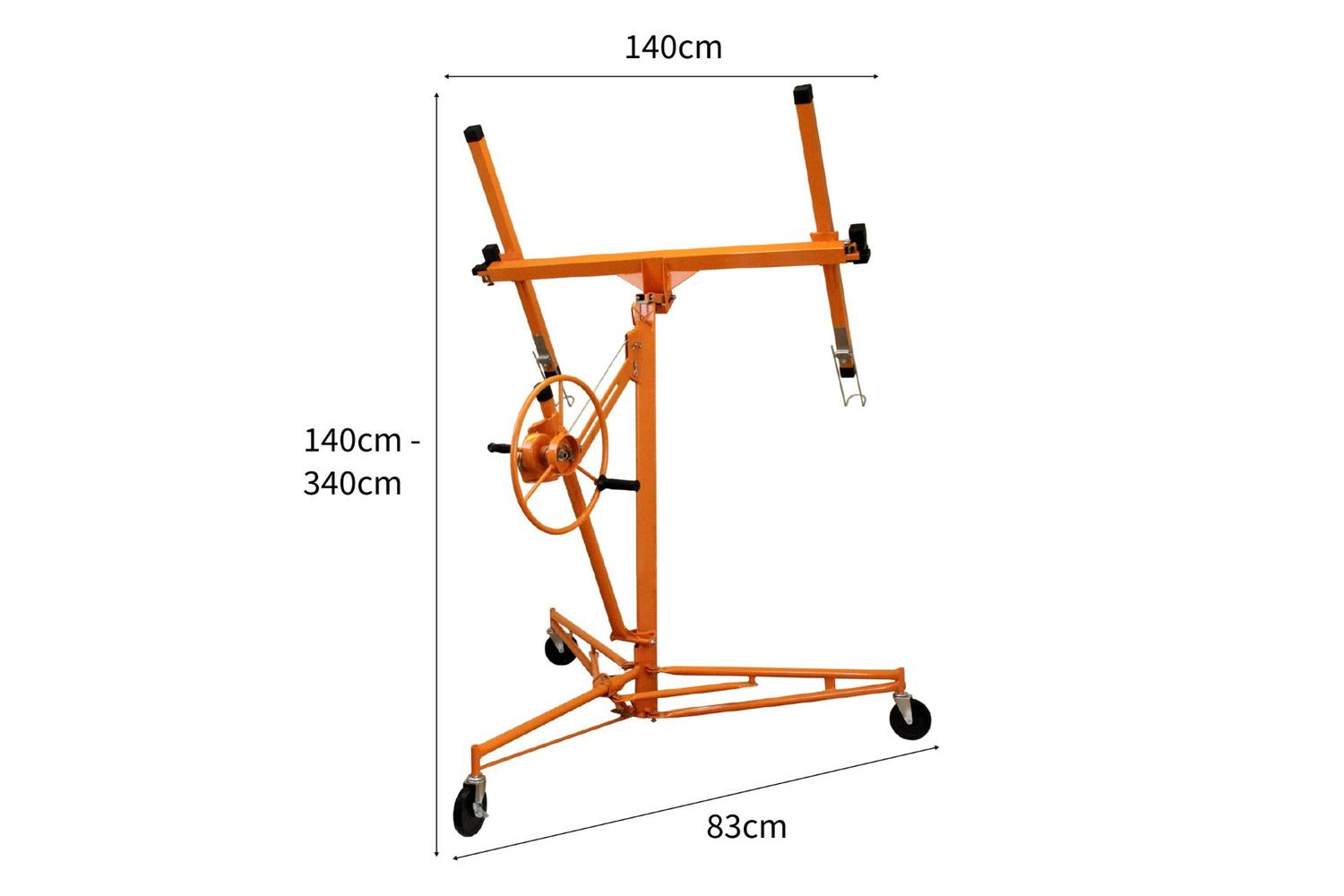 Monstershop 11ft Drywall & Plasterboard Lifter Hoist | Orange-4