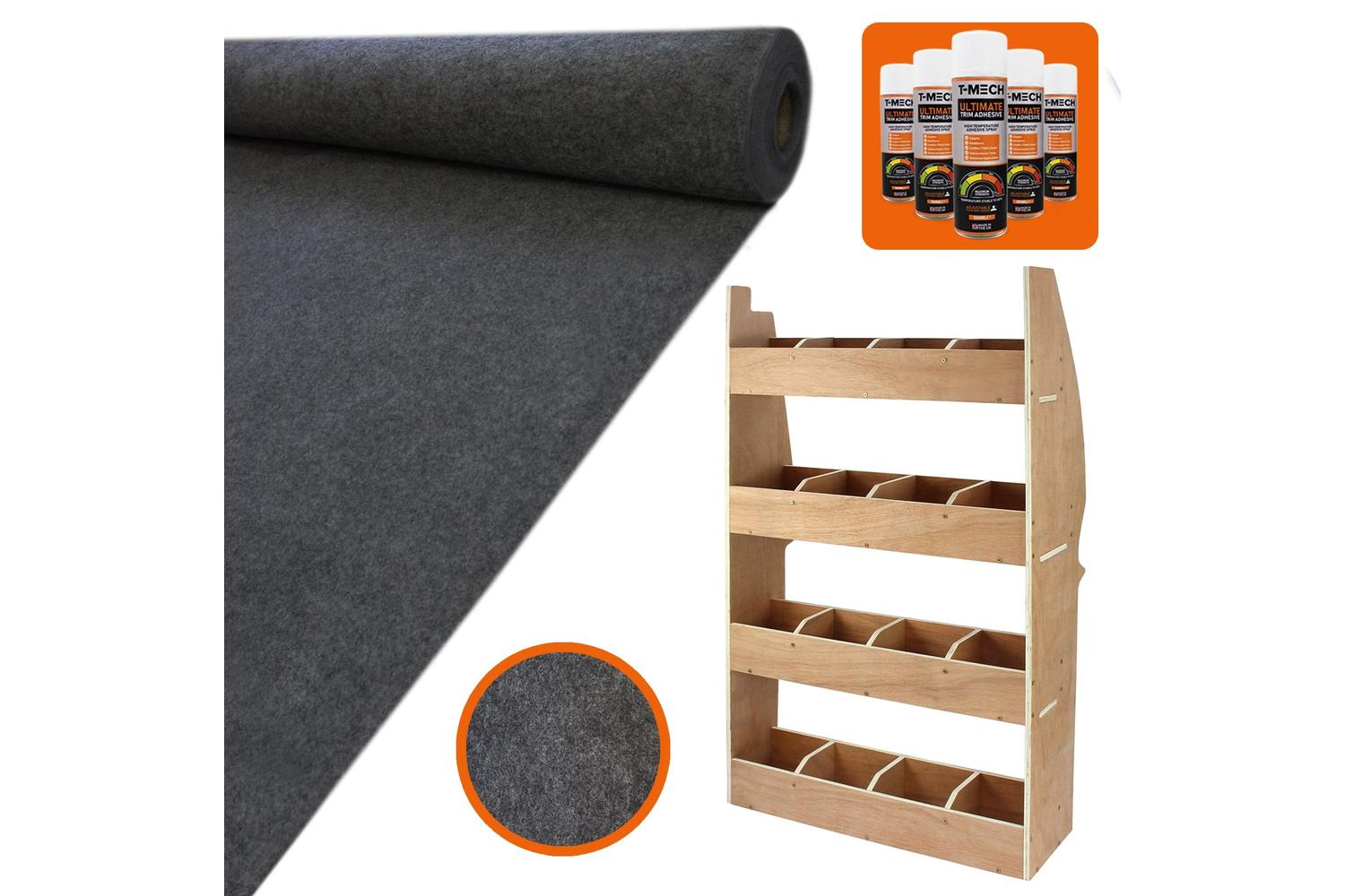 Monstershop 11sqm Anthracite Glue & Citroen Berlingo Rack-2