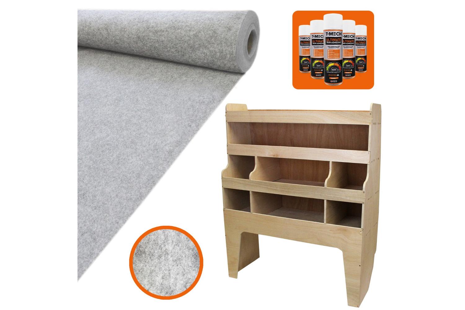 Monstershop 11sqm Van Lining & VW Transporter Racking Unit-2