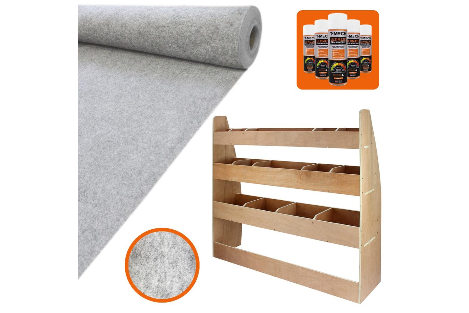Monstershop 11sqm Van Lining & Vw Caddy Racking Unit-2