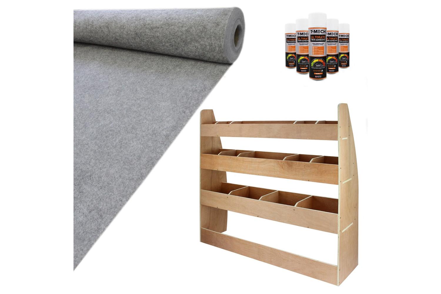 Monstershop 11sqm Van Lining & Vw Caddy Racking Unit-2