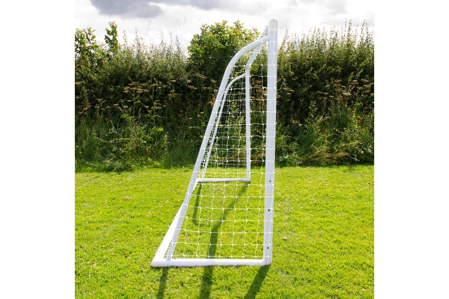 Monstershop 12 x 6ft Football Goal Carry Case and Target Sheet | White-6
