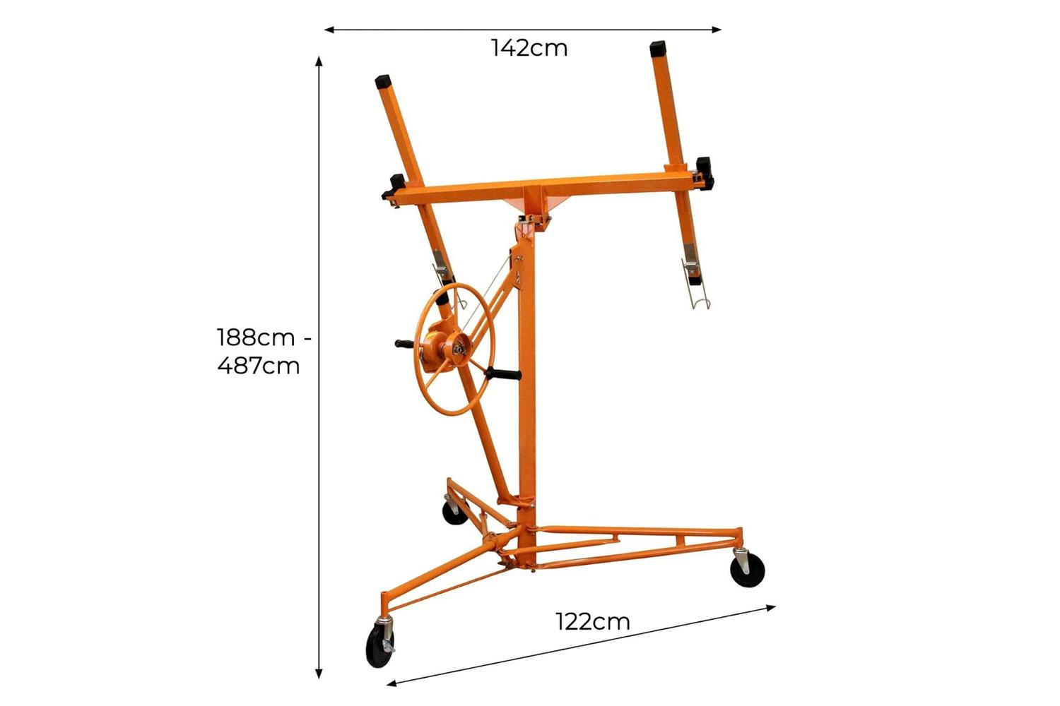 Monstershop 16ft Drywall and Plasterboard Lifter Hoist | Orange