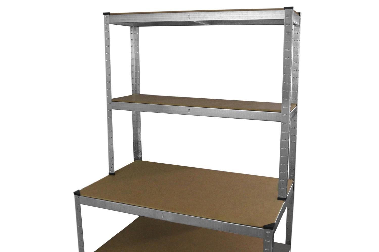 Monstershop 2 x 90cm Workbench Shelving Unit and Mallet-7