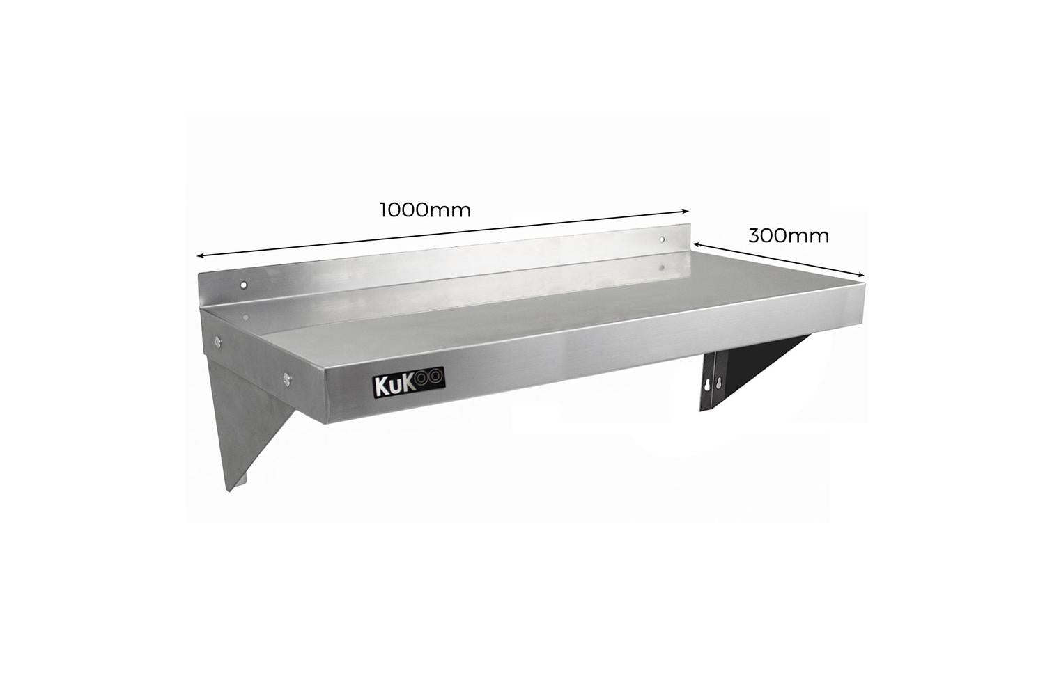 Monstershop 2 x Kukoo Stainless Steel Shelves-3