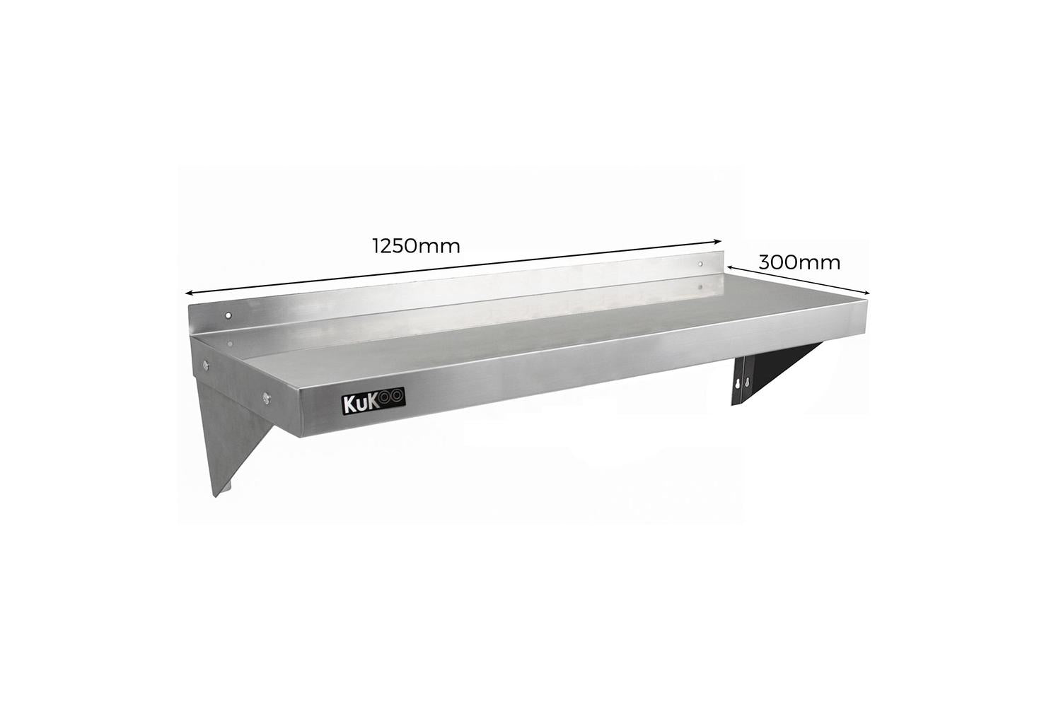 Monstershop 2 x Kukoo Stainless Steel Shelves-3