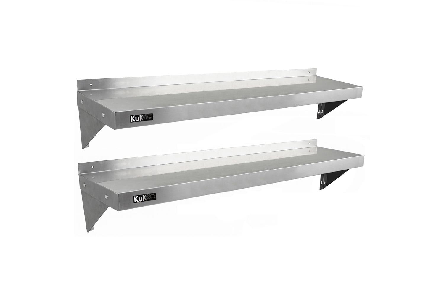 Monstershop 2 x Kukoo Stainless Steel Shelves