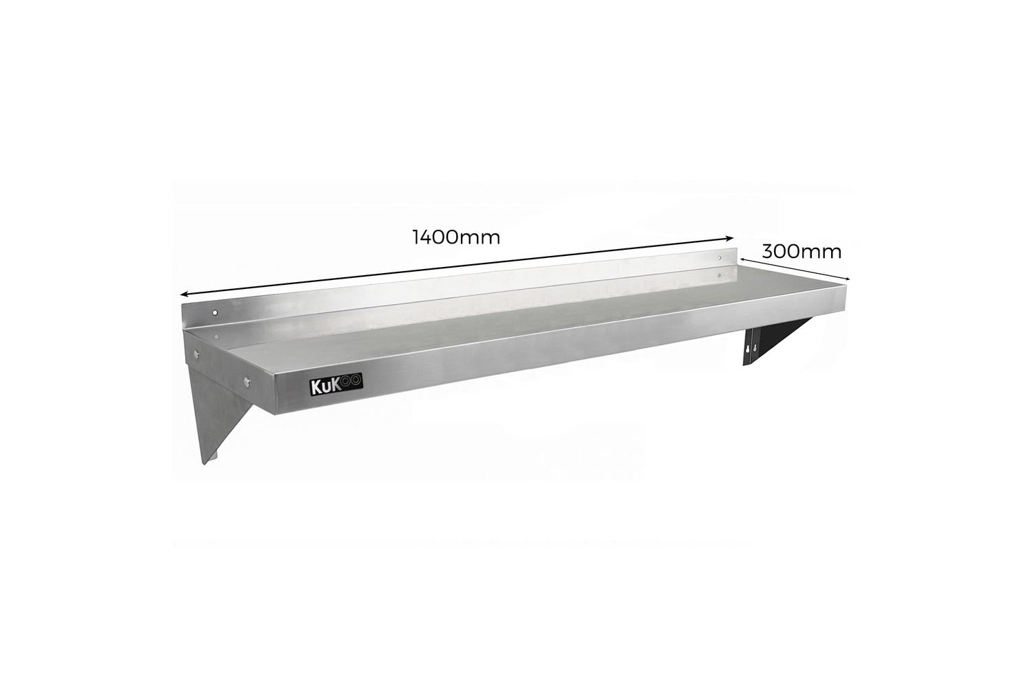 Monstershop 2 x Kukoo Stainless Steel Shelves-4