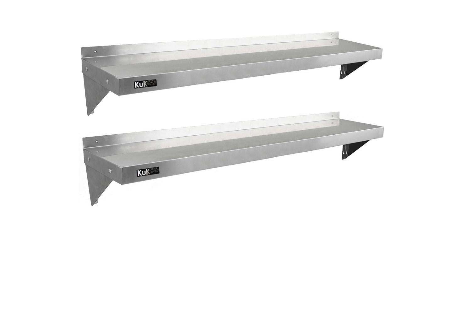 Monstershop 2 x Kukoo Stainless Steel Shelves