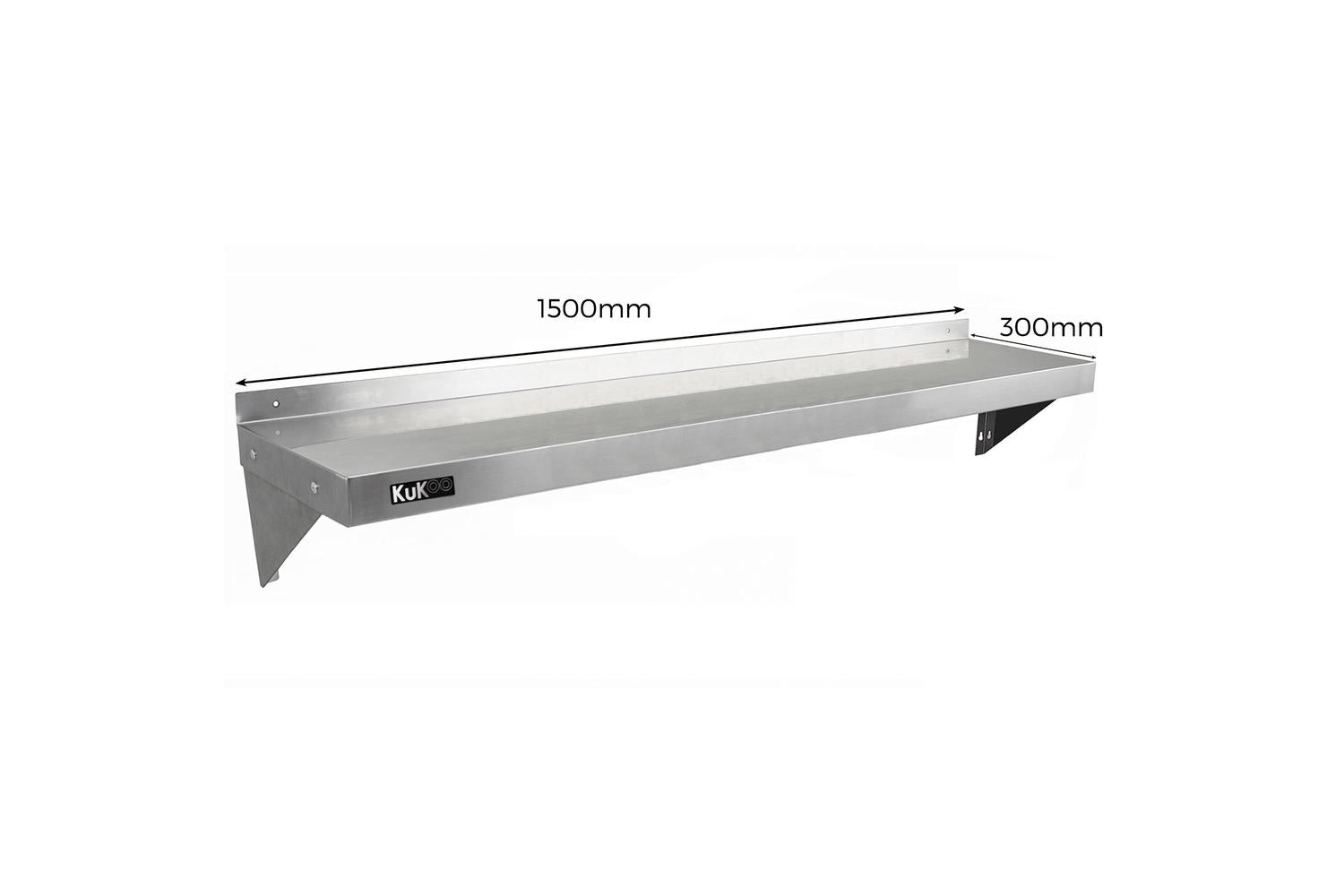 Monstershop 2 x Kukoo Stainless Steel Shelves-4