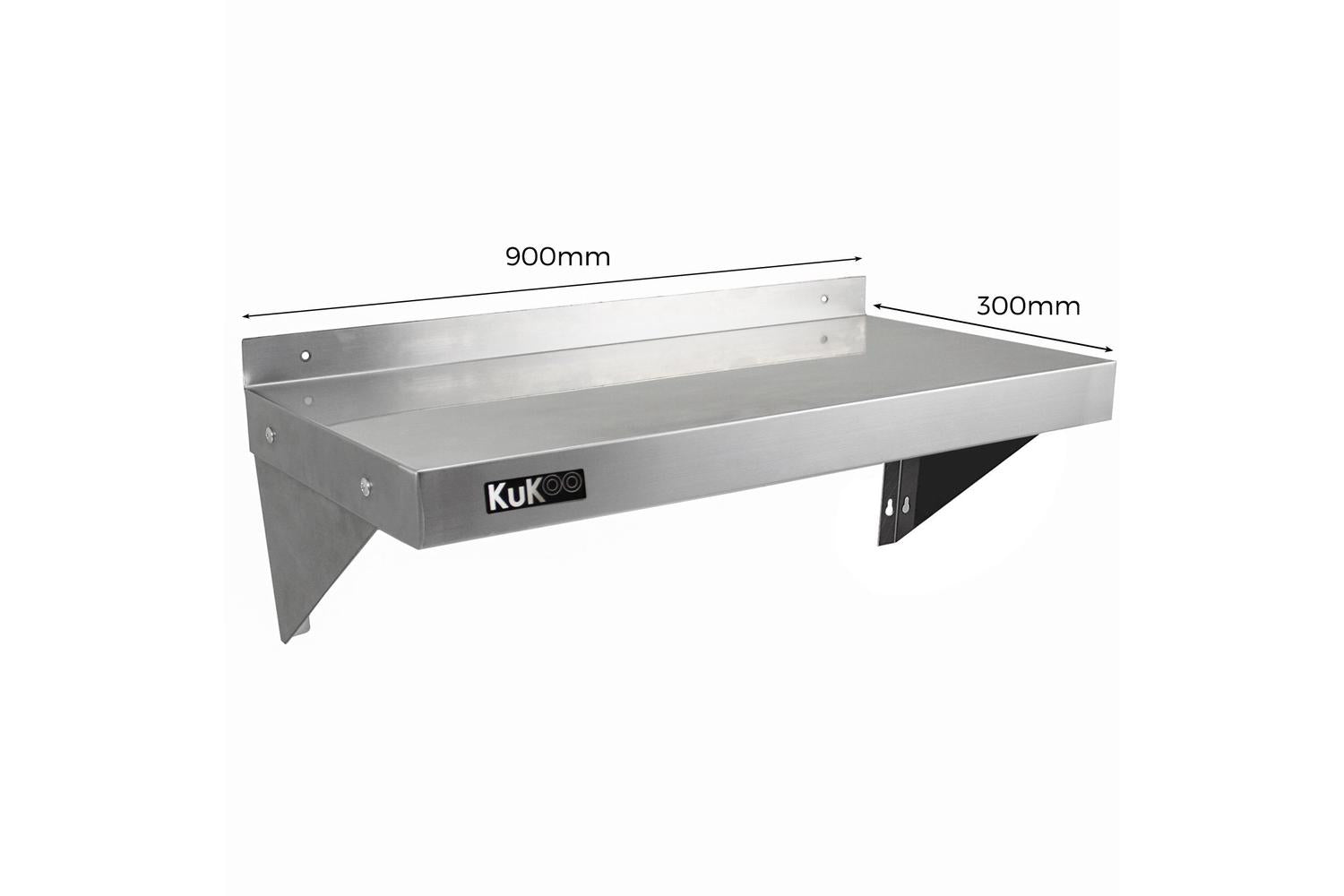 Monstershop 2 x Kukoo Stainless Steel Shelves-4