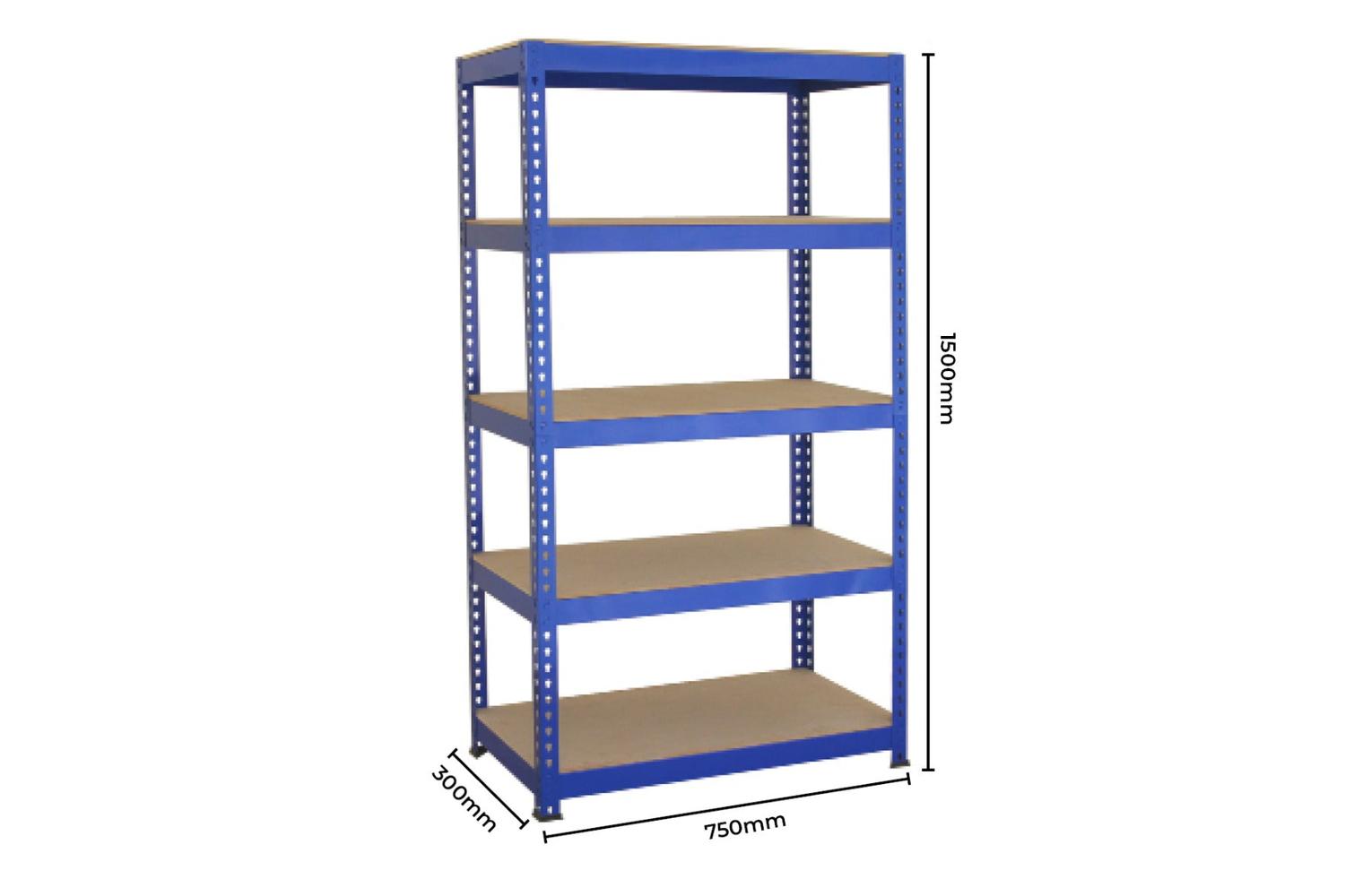 Monstershop 2 x T-Rax Metal Racking Units | Blue-3