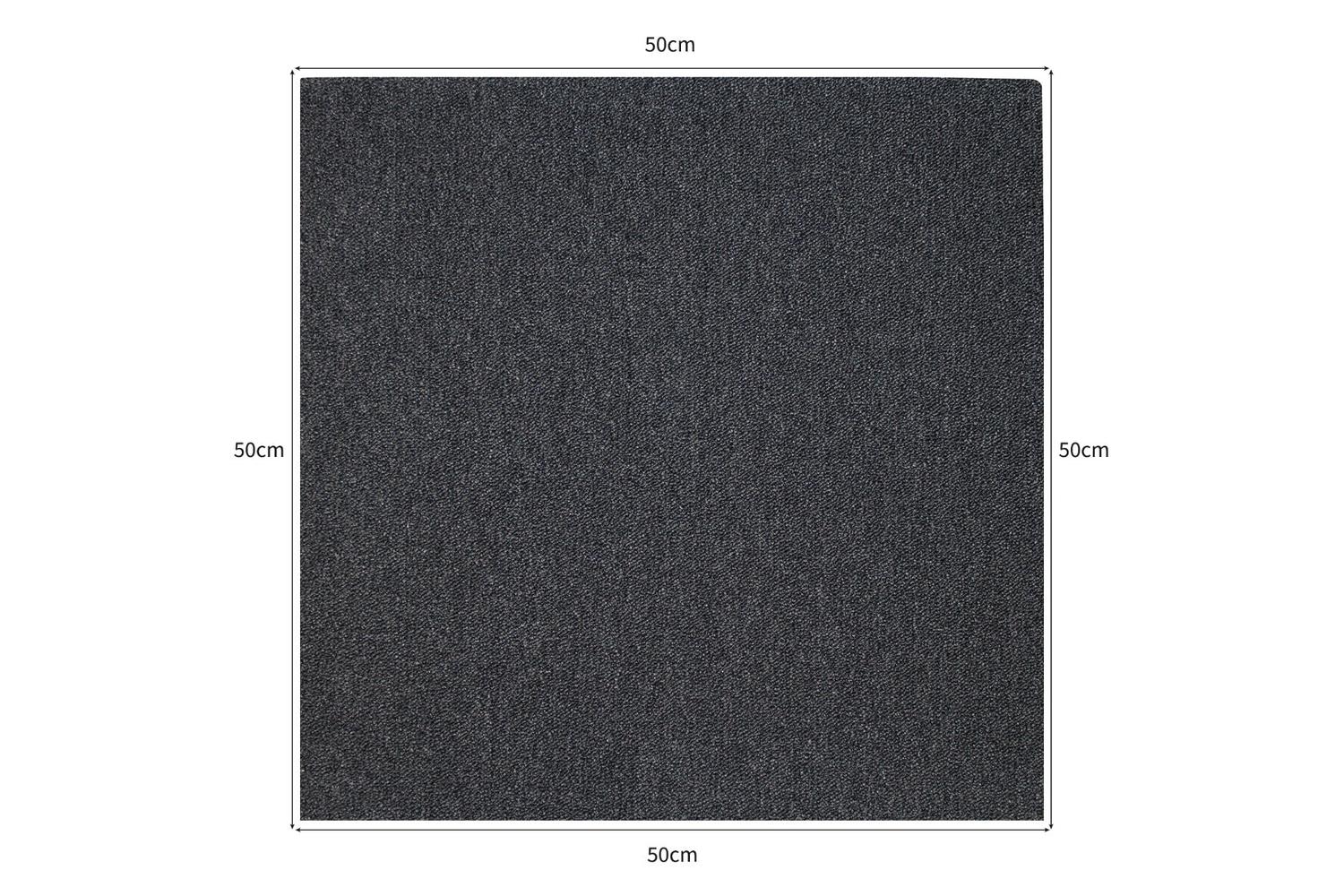 Monstershop 20 x Carpet Tiles | Charcoal Black-7