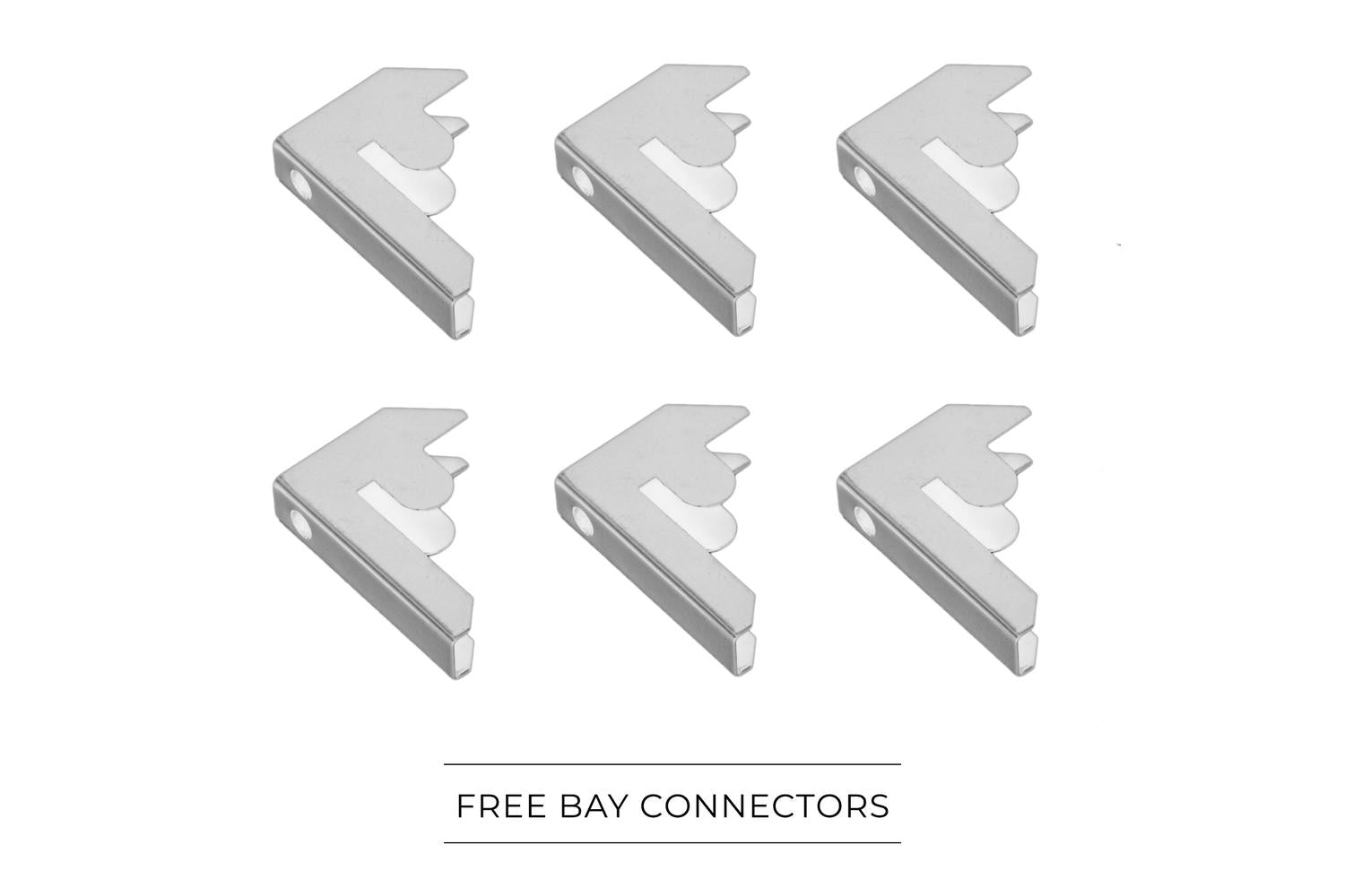 Monstershop 3 x E-Rax Metal Racking Units | White-5