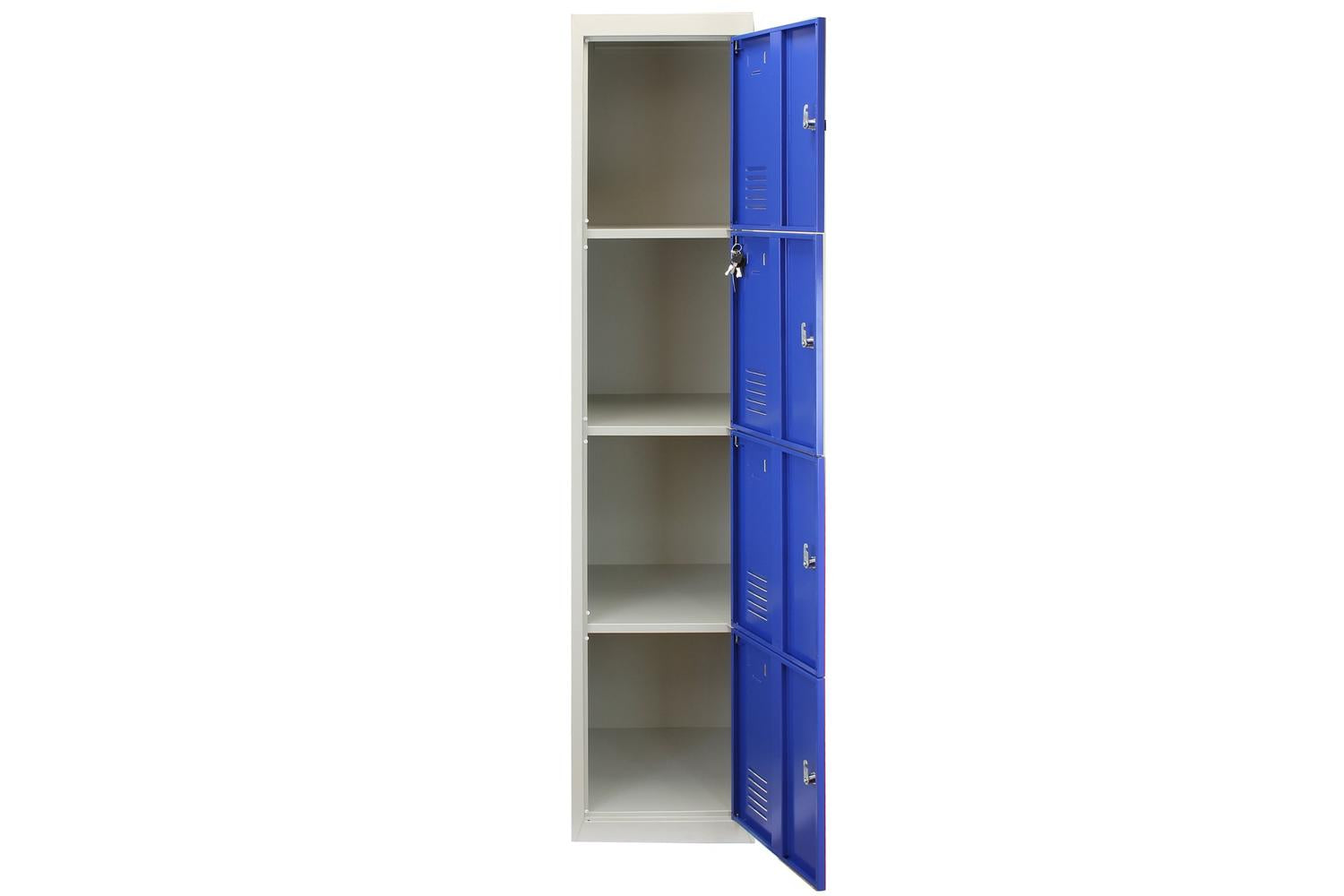 Monstershop 3 x Metal Storage Lockers | Blue-6